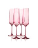 Sheer Champagne Flutes, Set of 4