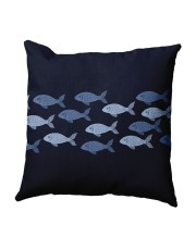 16 Inch Blue Decorative Coastal Throw Pillow