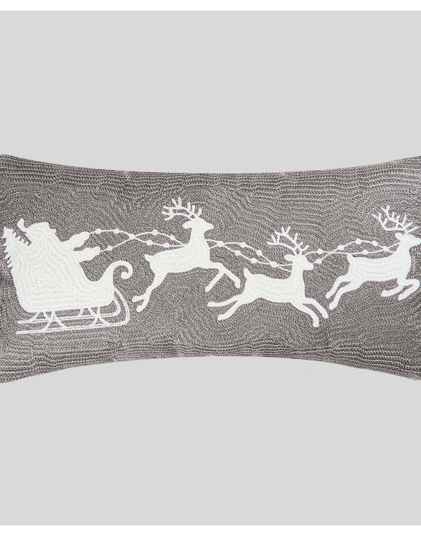Flying Sleigh Pillow, 12