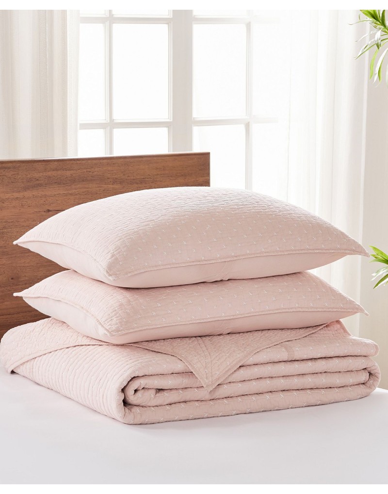 Cross Stitch Stitching 2-Pc. Bedspread Set, Twin/Twin XL