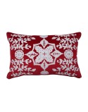 Snowflakes And Berries Lumbar Pillow