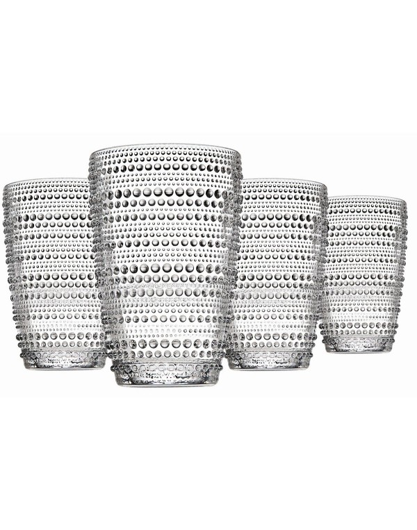 Modern Vintage Highball Glasses, Set of Four