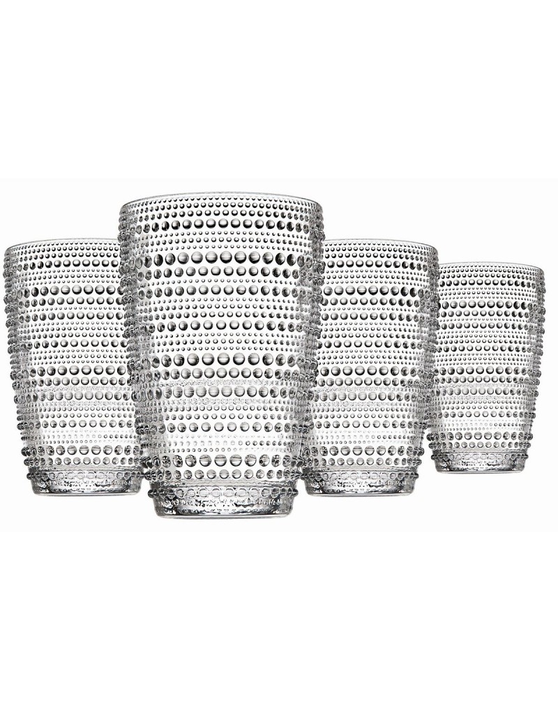 Modern Vintage Highball Glasses, Set of Four