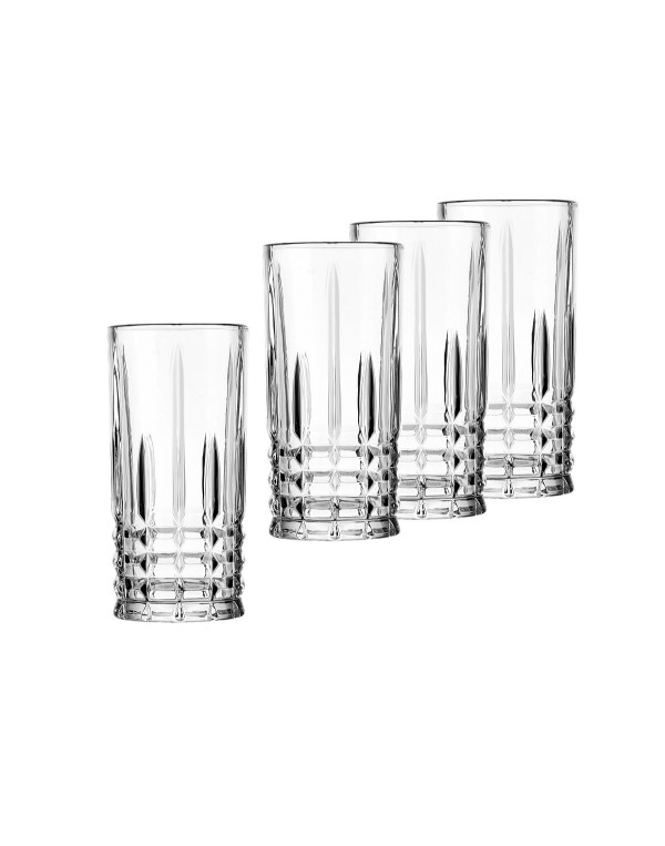 Sleek Set of 4 Highball Glasses