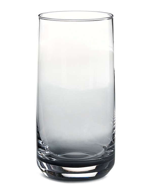 Ombre Grey Highball Glasses, Set of 4