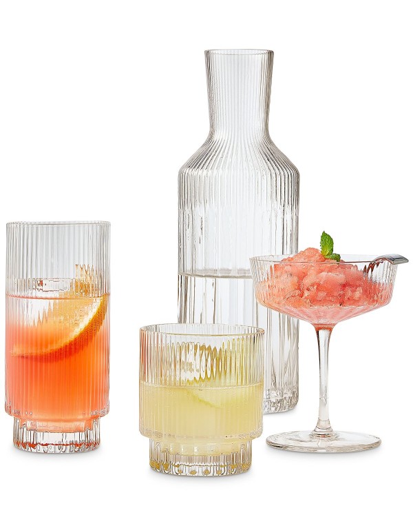 Fluted Glassware Collection
