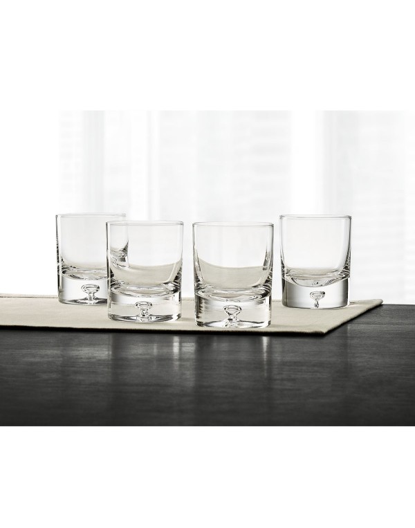 Bubble Double Old-Fashioned Glasses, Set of 4