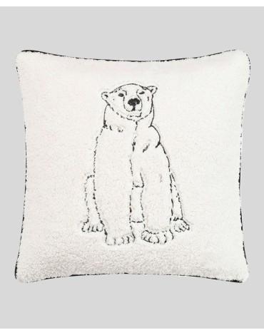 Cozy Polar Bear Decorative Pillow, 20