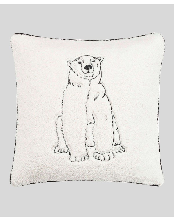 Cozy Polar Bear Decorative Pillow, 20