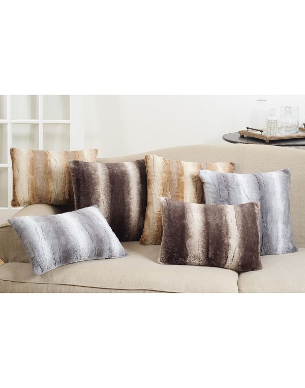 Faux Fur Decorative Pillow, 14