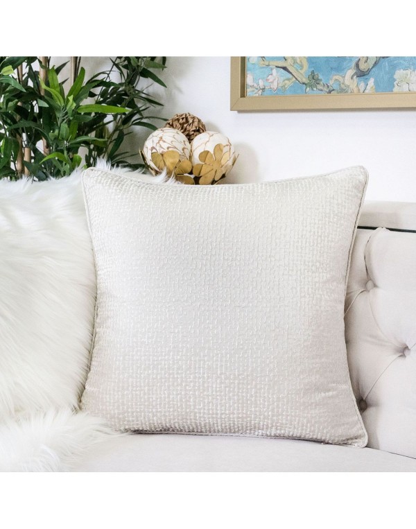 Jacquard Plaid Throw Pillow, Houndstooth