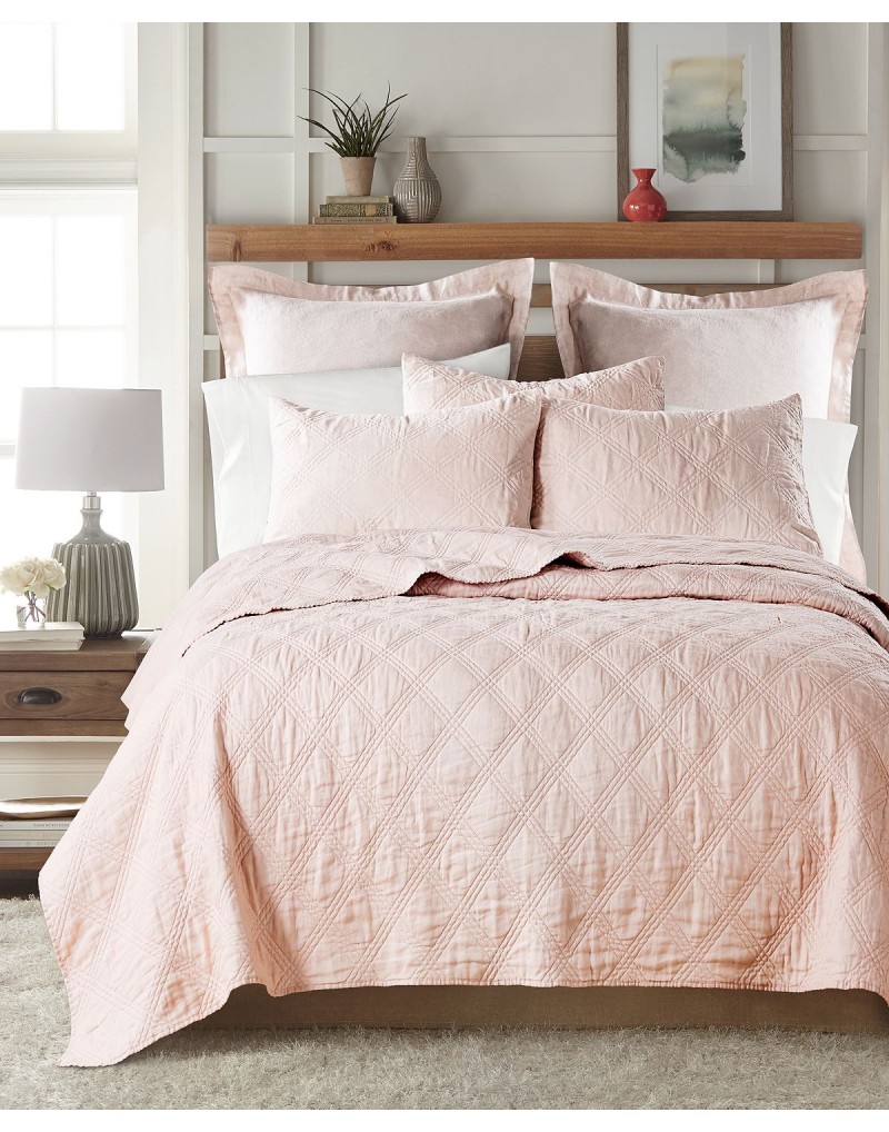 Washed Linen Relaxed TexturedQuilt, Twin