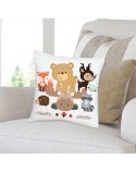 Decorative Cushion Case - Throw Pillow Cover - 16 x 16 In