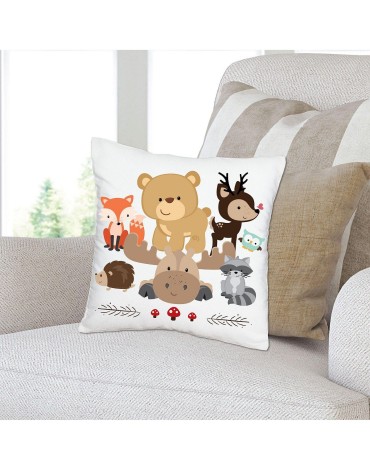 Decorative Cushion Case - Throw Pillow Cover - 16 x 16 In