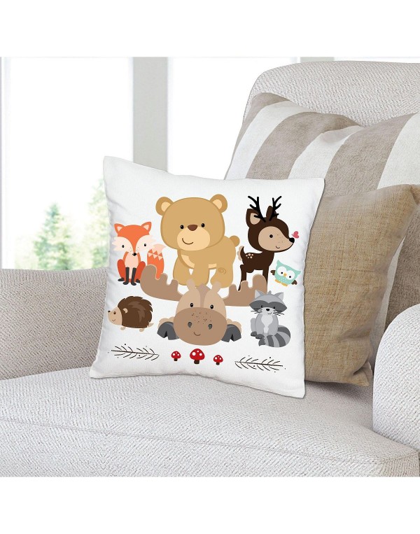 Decorative Cushion Case - Throw Pillow Cover - 16 x 16 In