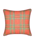 Holiday Christmas Plaid Reindeer Girlfriend Decorative Pillow, 18