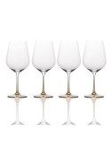 Ombre Amber Red Wine Glasses, Set of 4