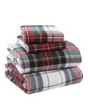 Red Plaid Reversible Quilt, Twin