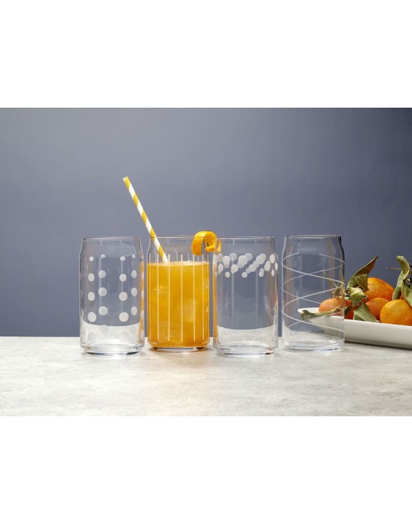 Seltzer Glasses Set of 4, 18.5 oz