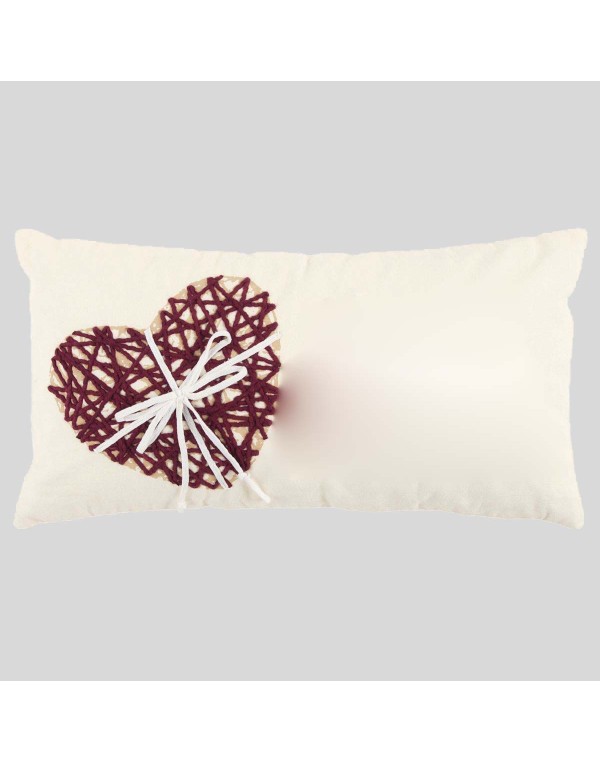 Heart Polyester Filled Decorative Pillow, 11