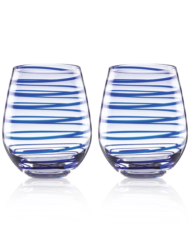 Street Collection 2-Pc. Stemless Wine Glasses Set