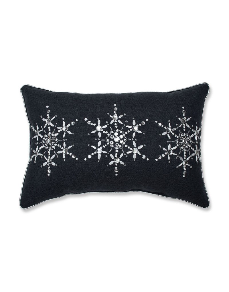 Jeweled Christmas Lumbar Pillow
